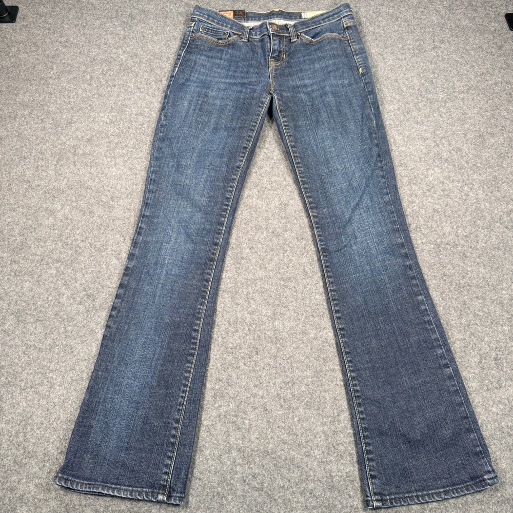 Gap 1969 Bootcut Jeans Womens 2R Dark Wash Low Rise Stretch Denim Blue